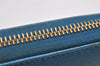 Authentic FENDI Vintage Long Wallet Purse Leather 8M0299 Light Blue 9718J