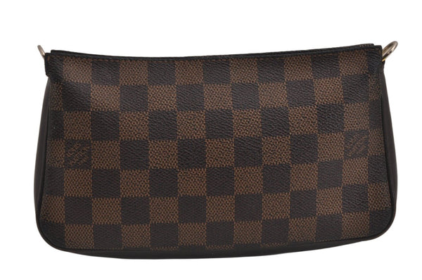 Authentic Louis Vuitton Damier Navona Hand Bag Pouch Purse N51983 LV 9719J