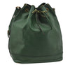 Authentic Louis Vuitton Epi Noe Shoulder Drawstring Bag Green M44004 LV 9720I