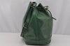 Authentic Louis Vuitton Epi Noe Shoulder Drawstring Bag Green M44004 LV 9720I