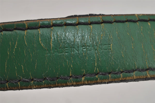 Authentic Louis Vuitton Epi Noe Shoulder Drawstring Bag Green M44004 LV 9720I