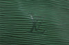 Authentic Louis Vuitton Epi Noe Shoulder Drawstring Bag Green M44004 LV 9720I