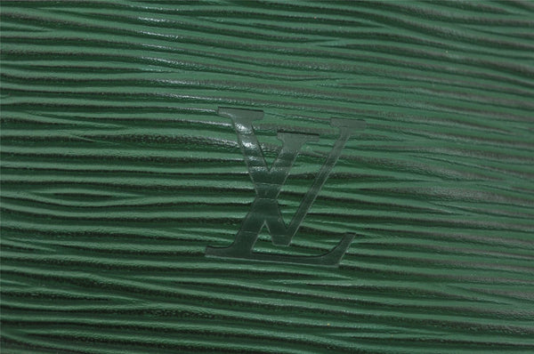 Authentic Louis Vuitton Epi Noe Shoulder Drawstring Bag Green M44004 LV 9720I