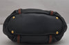 Authentic PRADA Leather Nappa 2Way Shoulder Tote Bag BN1773 Navy Blue 9720J