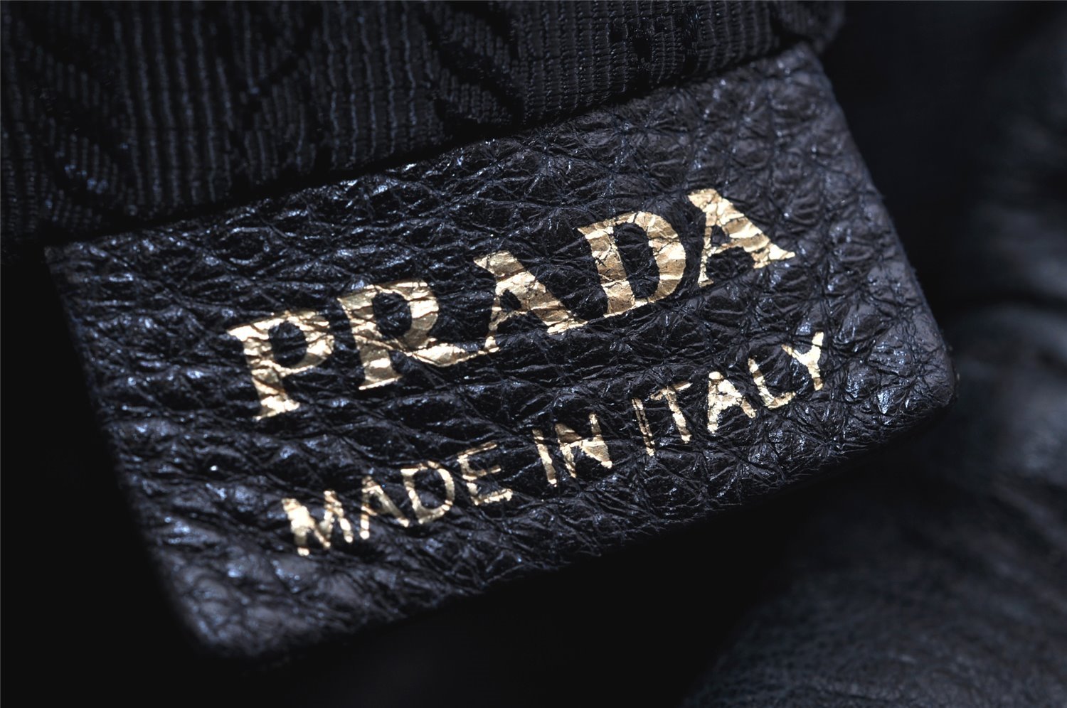 Authentic PRADA Leather Nappa 2Way Shoulder Tote Bag BN1773 Navy Blue 9720J