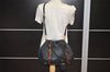 Authentic PRADA Leather Nappa 2Way Shoulder Tote Bag BN1773 Navy Blue 9720J