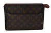 Authentic Louis Vuitton Monogram Pochette Homme Clutch Hand Bag M51795 LV 9721I