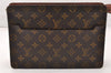 Authentic Louis Vuitton Monogram Pochette Homme Clutch Hand Bag M51795 LV 9721I