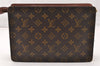 Authentic Louis Vuitton Monogram Pochette Homme Clutch Hand Bag M51795 LV 9721I