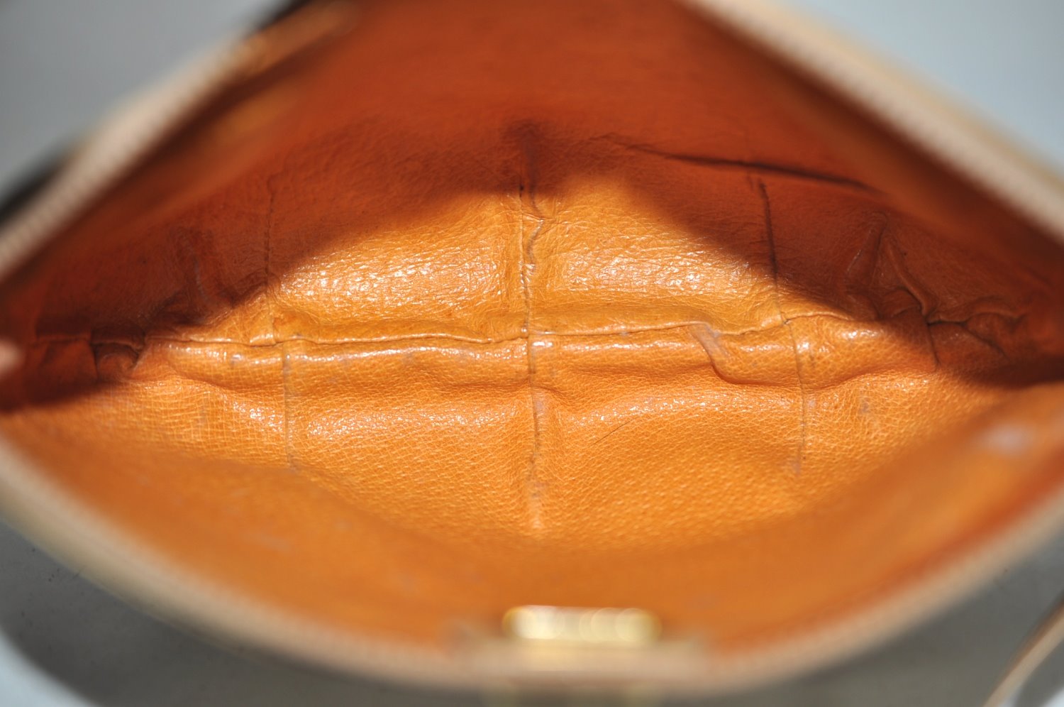 Authentic GUCCI Vintage Micro GG PVC Leather Shoulder Bag Purse Brown Junk 9722G