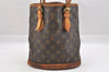 Authentic Louis Vuitton Monogram Bucket PM Shoulder Tote Bag M42238 Junk 9722I