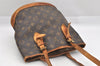 Authentic Louis Vuitton Monogram Bucket PM Shoulder Tote Bag M42238 Junk 9722I