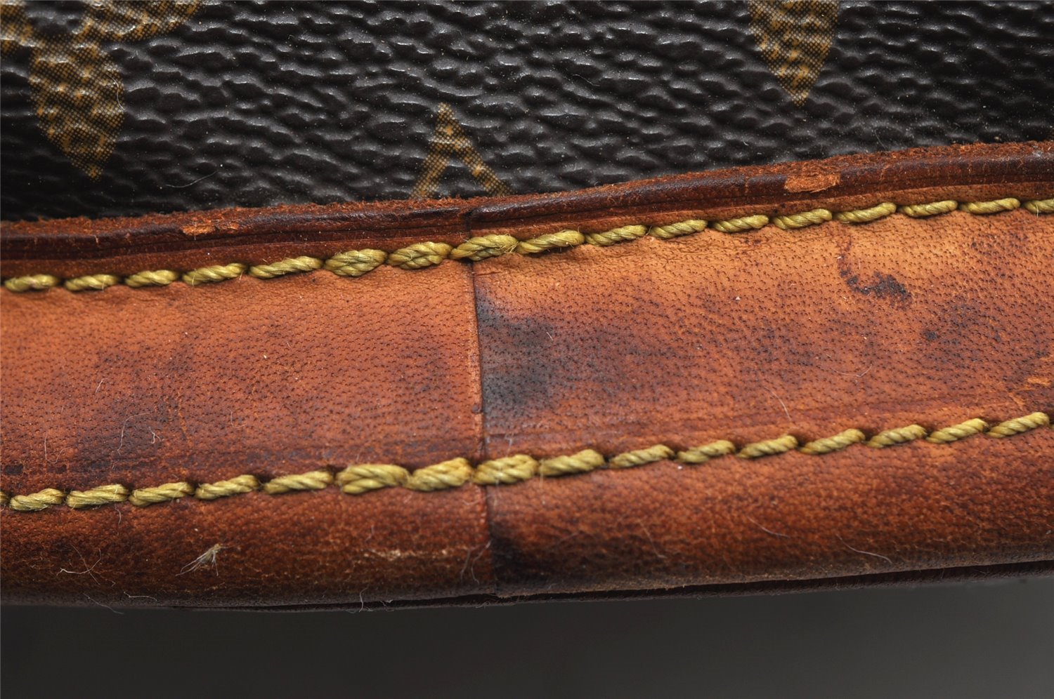 Authentic Louis Vuitton Monogram Bucket PM Shoulder Tote Bag M42238 Junk 9722I