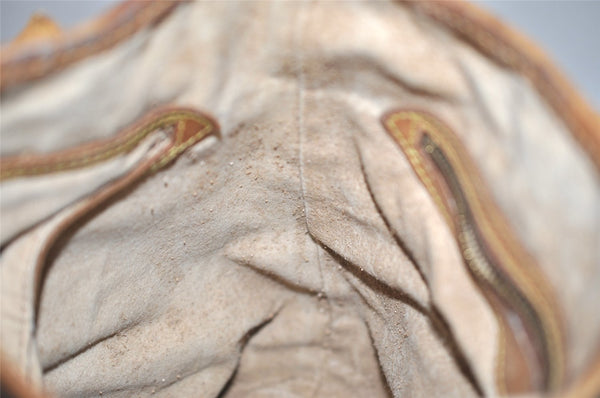 Authentic Louis Vuitton Monogram Bucket PM Shoulder Tote Bag M42238 Junk 9722I