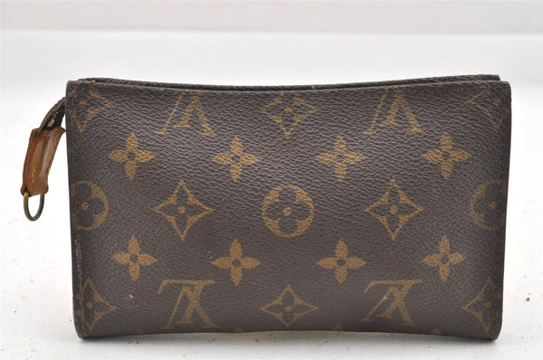 Authentic Louis Vuitton Monogram Bucket PM Shoulder Tote Bag M42238 Junk 9722I