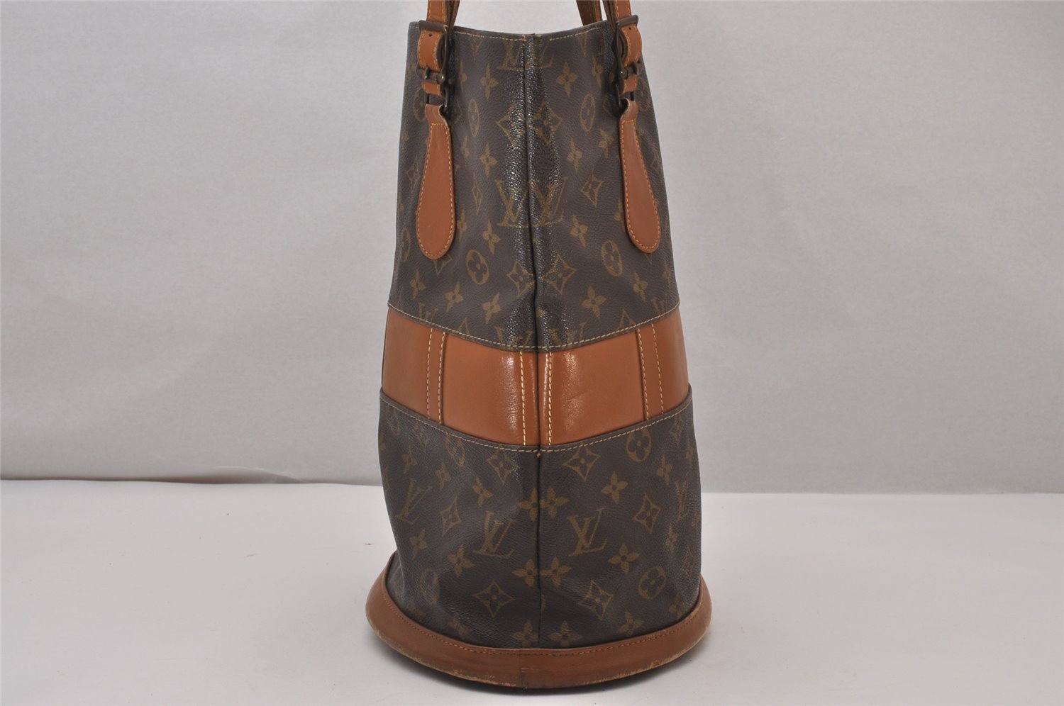 Authentic Louis Vuitton Monogram Bucket GM Shoulder Bag T42236 USA Model 9723I