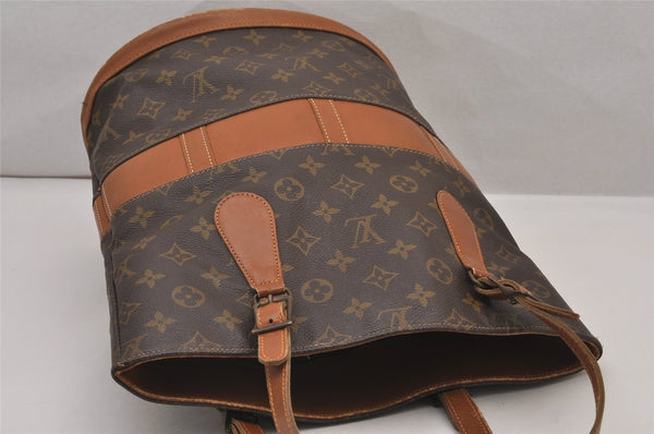 Authentic Louis Vuitton Monogram Bucket GM Shoulder Bag T42236 USA Model 9723I