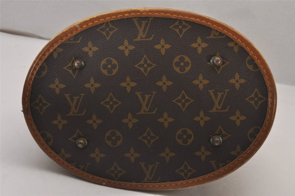 Authentic Louis Vuitton Monogram Bucket GM Shoulder Bag T42236 USA Model 9723I