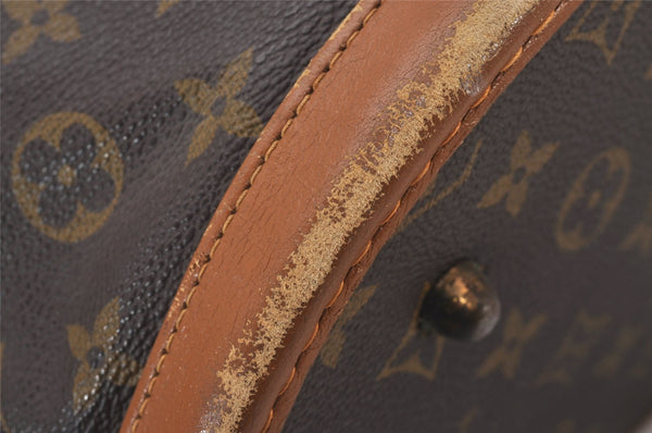Authentic Louis Vuitton Monogram Bucket GM Shoulder Bag T42236 USA Model 9723I