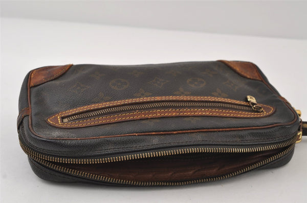 Authentic Louis Vuitton Monogram Marly Dragonne GM M51825 Clutch Bag Junk 9724I