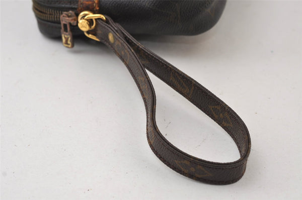 Authentic Louis Vuitton Monogram Marly Dragonne GM M51825 Clutch Bag Junk 9724I