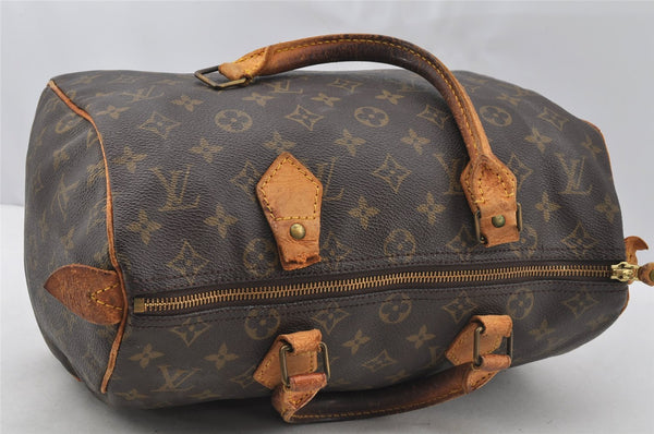 Authentic Louis Vuitton Monogram Speedy 30 Hand Boston Bag M41526 Junk 9725I