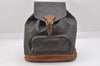 Authentic Louis Vuitton Monogram Montsouris MM Backpack M51136 LV 9726I