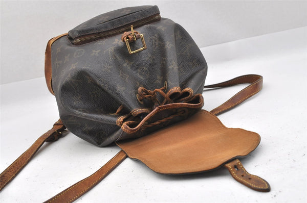 Authentic Louis Vuitton Monogram Montsouris MM Backpack M51136 LV 9726I