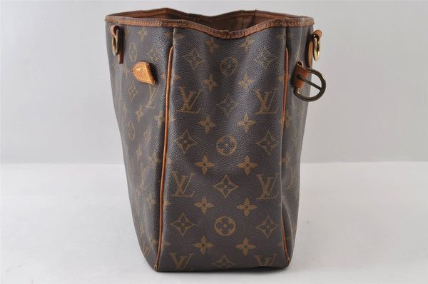 Auth Louis Vuitton Monogram Batignolles Horizontal Tote Bag M51154 Junk 9727I