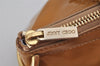 Authentic JIMMY CHOO Vintage Shoulder Tote Bag Enamel Yellow 9727J