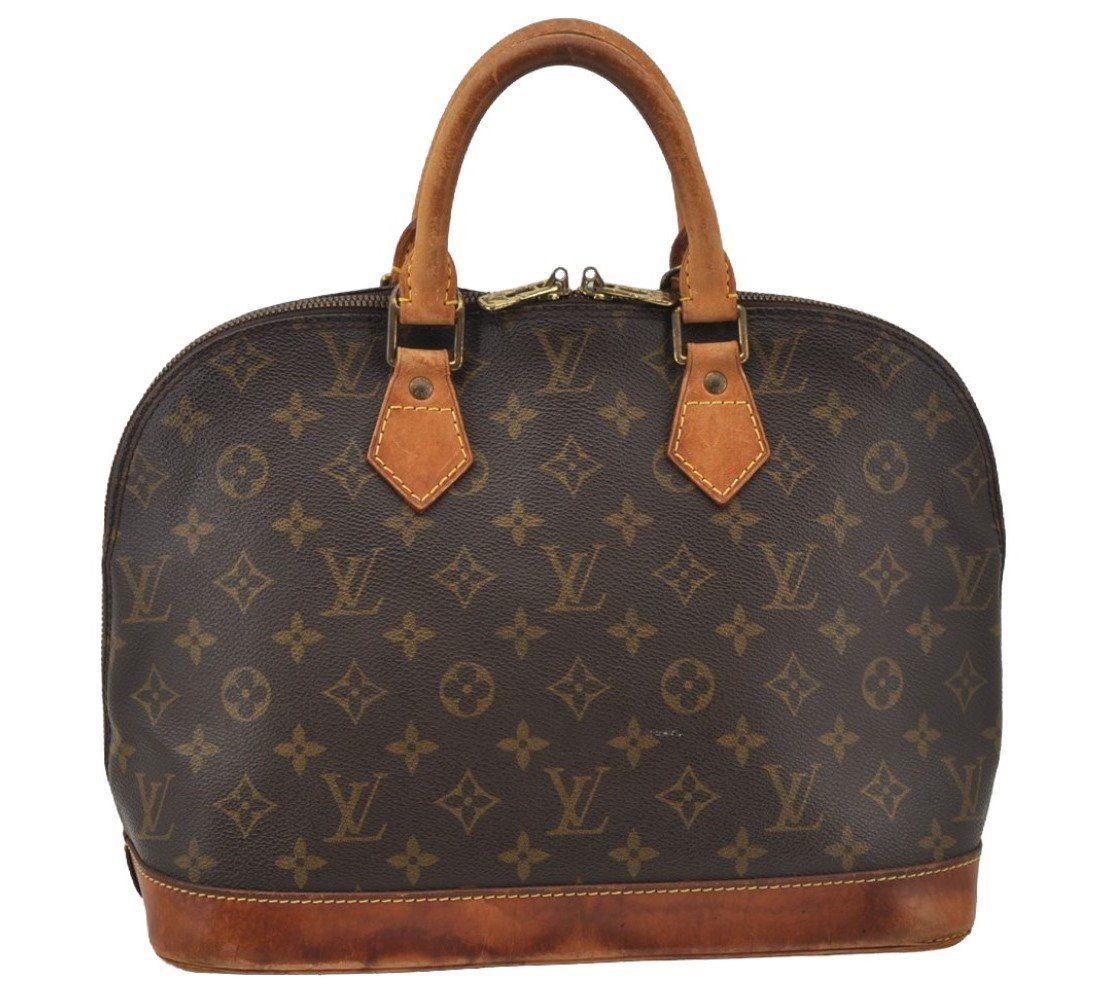 Authentic Louis Vuitton Monogram Alma Hand Bag Purse M51130 LV 9728I