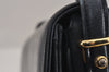 Authentic GUCCI Vintage Shoulder Cross Body Bag Purse Leather Navy 9728J