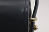 Authentic GUCCI Vintage Shoulder Cross Body Bag Purse Leather Navy 9728J