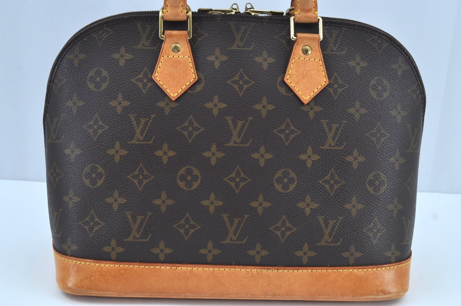 Authentic Louis Vuitton Monogram Alma Hand Bag Purse M51130 LV 9729H