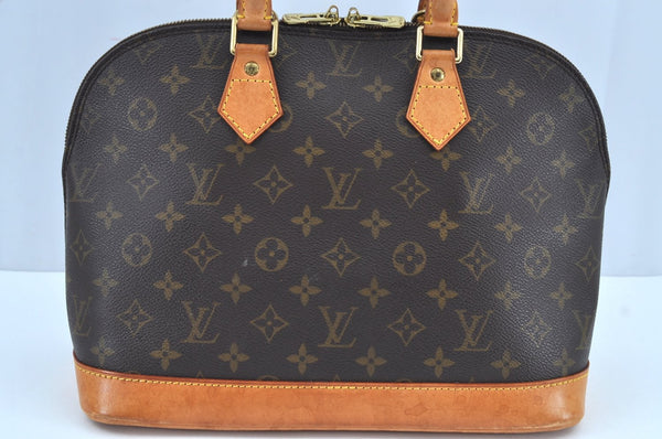 Authentic Louis Vuitton Monogram Alma Hand Bag Purse M51130 LV 9729H
