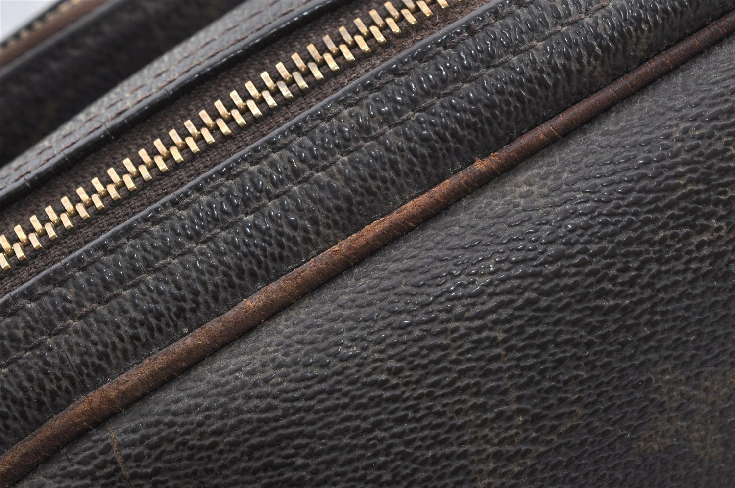 Authentic Louis Vuitton Monogram Reporter PM Shoulder Bag M45254 Junk 9730I