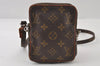 Auth Louis Vuitton Monogram Mini Poche Danube Shoulder Cross Bag Old Model 9731I