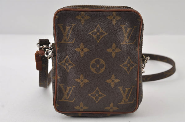 Auth Louis Vuitton Monogram Mini Poche Danube Shoulder Cross Bag Old Model 9731I