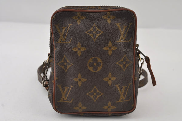 Auth Louis Vuitton Monogram Mini Poche Danube Shoulder Cross Bag Old Model 9731I