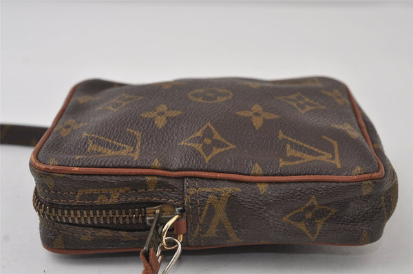 Auth Louis Vuitton Monogram Mini Poche Danube Shoulder Cross Bag Old Model 9731I
