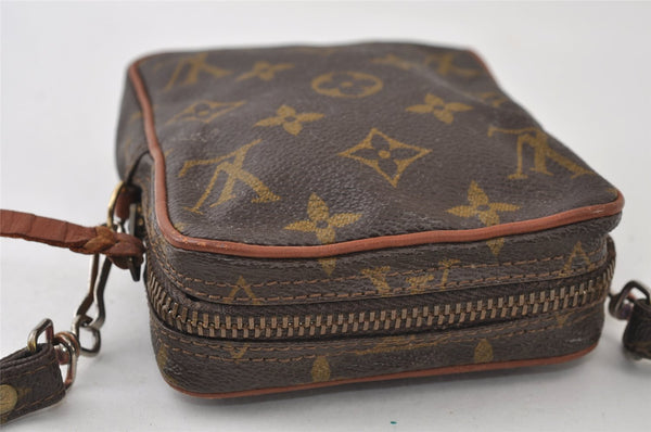 Auth Louis Vuitton Monogram Mini Poche Danube Shoulder Cross Bag Old Model 9731I