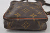 Auth Louis Vuitton Monogram Mini Poche Danube Shoulder Cross Bag Old Model 9731I