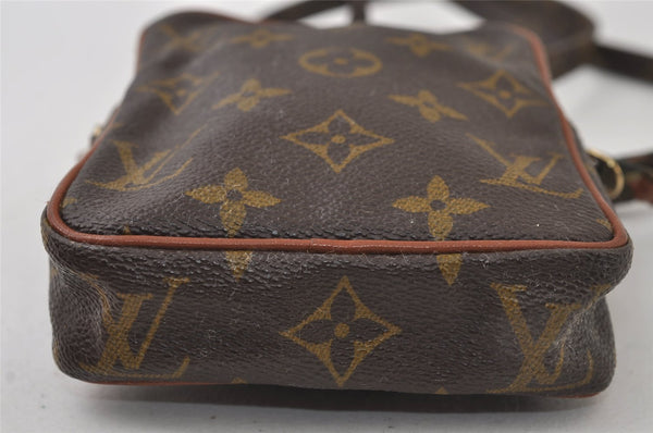 Auth Louis Vuitton Monogram Mini Poche Danube Shoulder Cross Bag Old Model 9731I