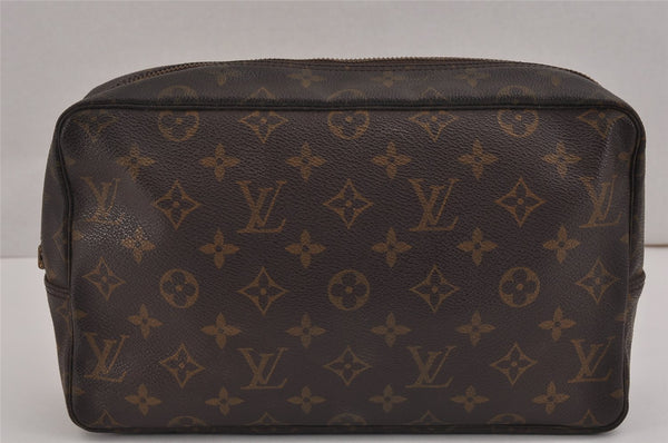 Auth Louis Vuitton Monogram Trousse Toilette 28 Clutch Bag M47522 LV Junk 9731J
