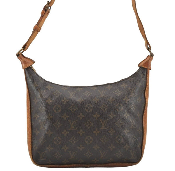 Authentic Louis Vuitton Monogram Boulogne 30 Shoulder Cross Bag Old Model 9732I