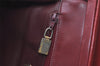 Authentic BALLY Vintage Canvas Leather Shoulder Hand Bag Purse Red 9732J