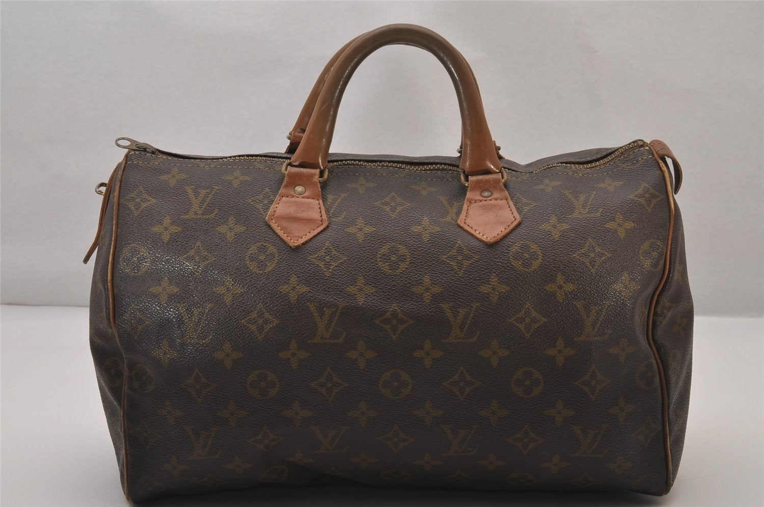 Authentic Louis Vuitton Monogram Speedy 35 Hand Boston Bag USA Model LV 9733I