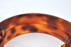 Authentic CHANEL Lamb Skin Plastic Chain Shoulder Hand Bag Purse Orange CC 9734H