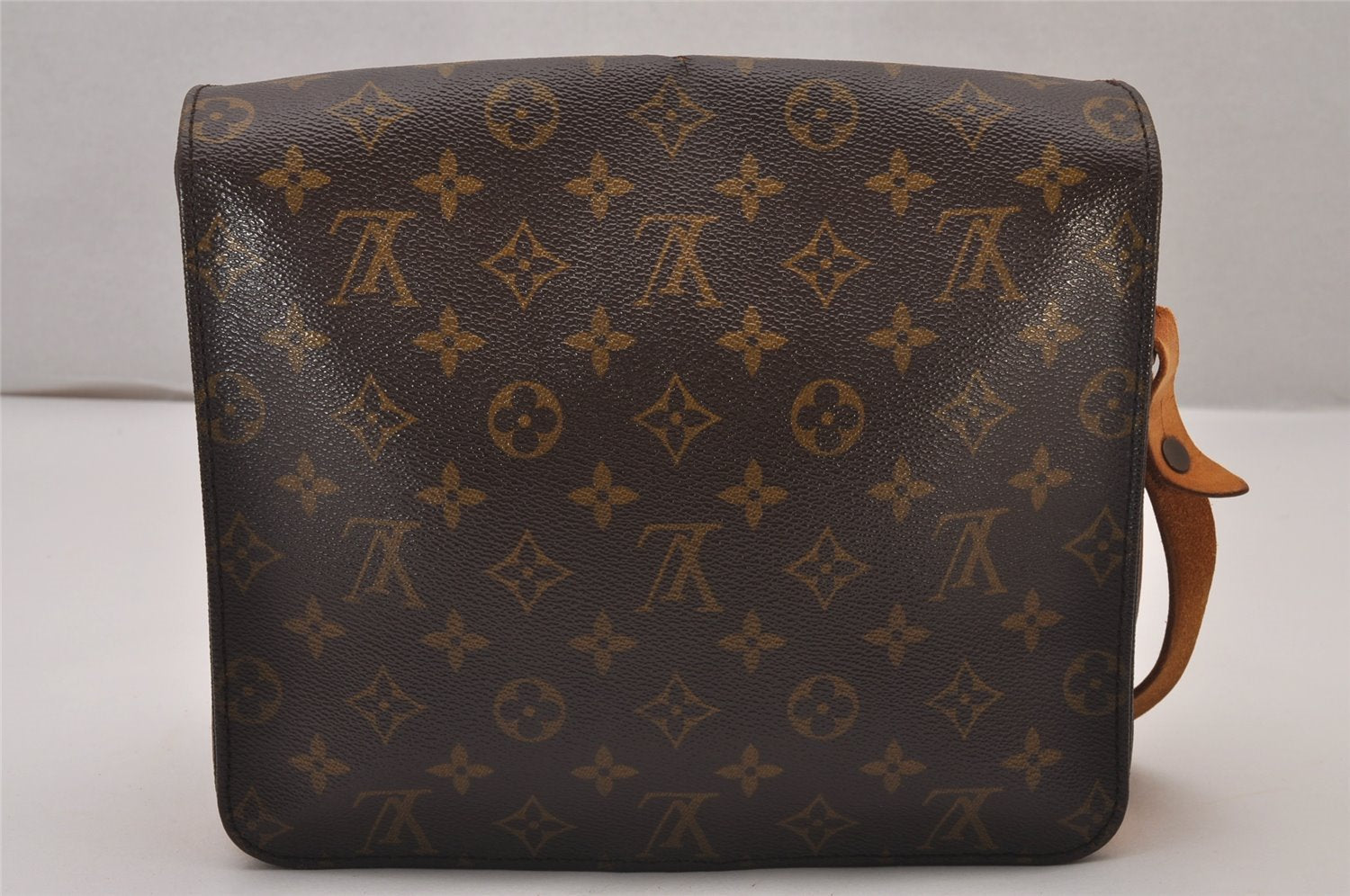 Authentic Louis Vuitton Monogram Cartouchiere GM M51252 Shoulder Bag Junk 9734I