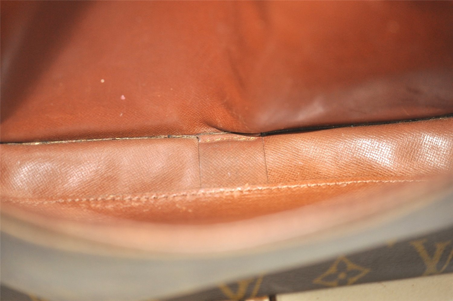 Authentic Louis Vuitton Monogram Cartouchiere GM M51252 Shoulder Bag Junk 9734I